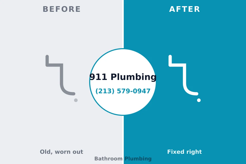 Before and after: plumbing repair Cape May Court House, NJ